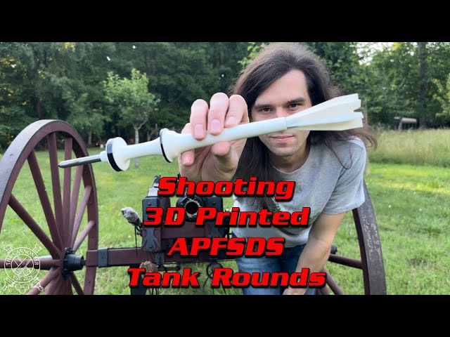 Shooting 3D Printed APFSDS Tank Rounds