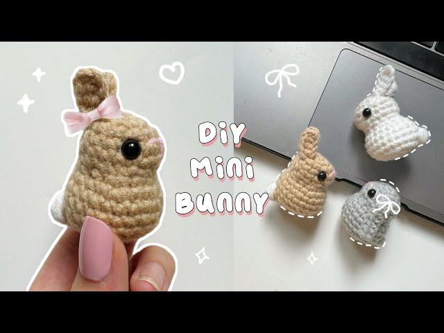 ♡ Crochet Mini Bunny Tutorial | Quick & Easy Crochet |Beginner Friendly ♡