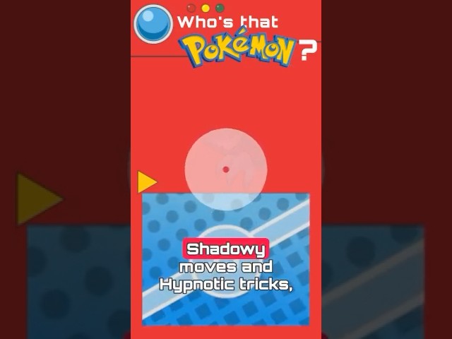 Who's That Pokémon #1