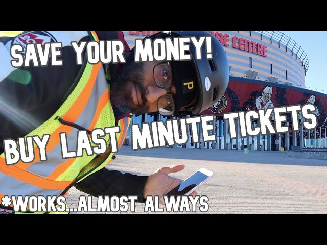 HOW TO SAVE MONEY BUYING LAST MINUTE TICKETS!