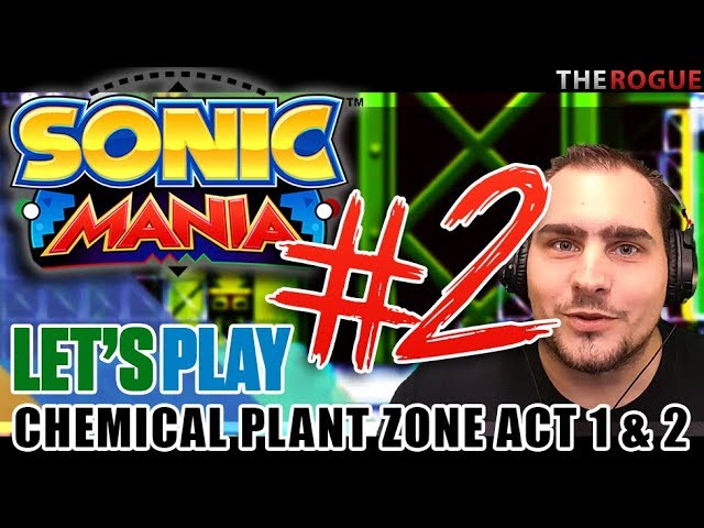 Sonic Mania Full Gameplay Part 2 - Let's Play Chemical Plant Zone Act 1 - Act 2