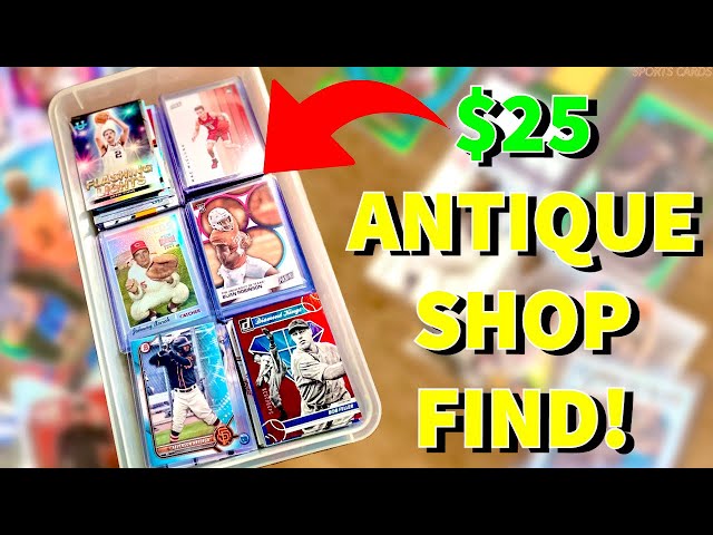 $25 SPORTS CARDS BOX AT ANTIQUE SHOP…BUY OF THE YEAR?!