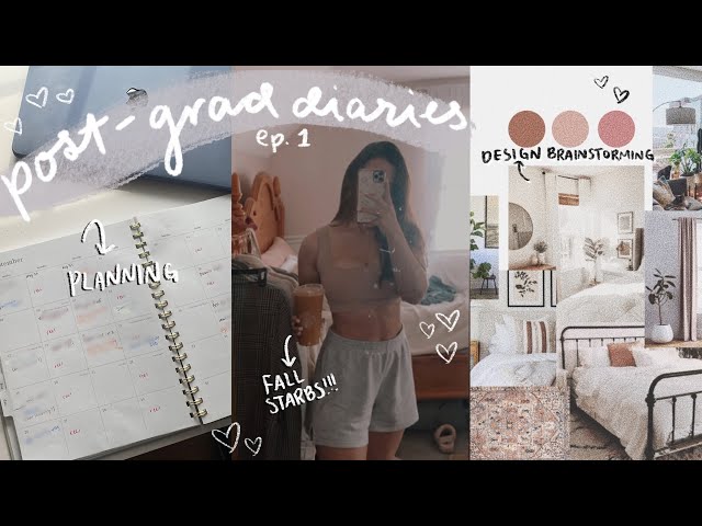 POST-GRAD DIARIES | moving plans (?), designing my dream apartment, getting organized again | ep.1