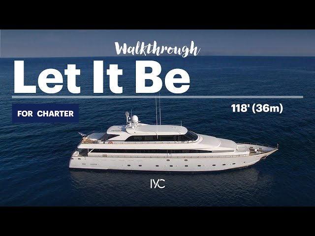 LET IT BE I Classic elegance aboard this 118' (36m) Tecnomarine yacht I For charter with IYC