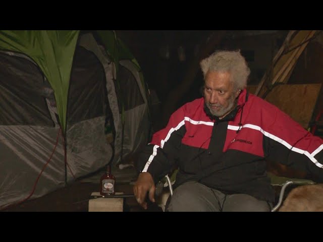 Disabled veteran, wife living in a tent after RV fire