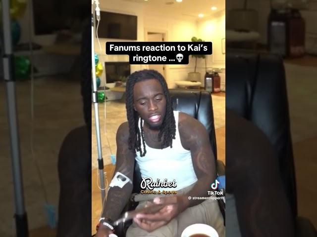 Kai’s reaction to fanum ringtone🤣🤣 #funny #twitch #stream #comedy #amp