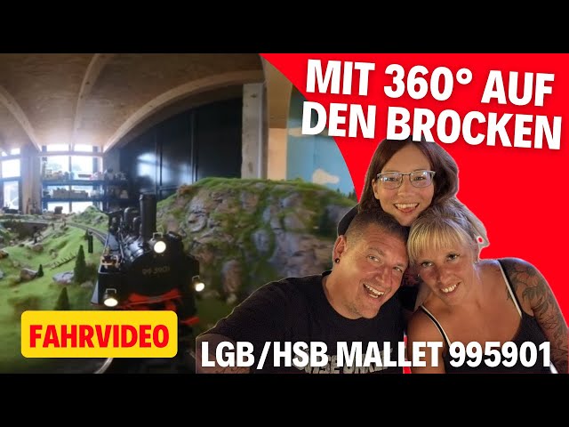 Insta360 Brockenbahn-Fahrt - Mitmachvideo /LGB Gartenbahn & Modelleisenbahn Vlog #183