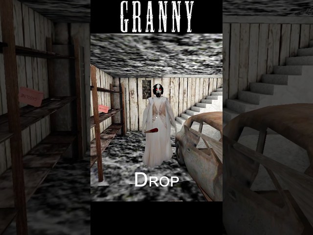 Granny Slendrina X | Car Escape in Normal Mode #granny#horror#escape#shorts