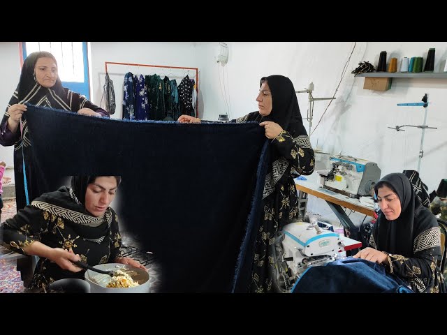 A Nomad Woman Learns To 🧵 Sew And Prepares Delicious Salad🫒🥗