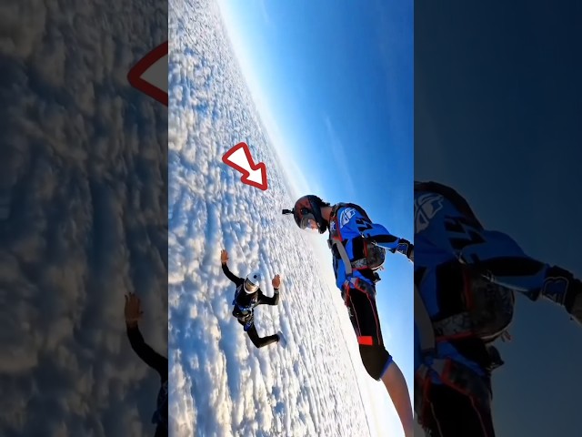 skydiving in clouds 😱🔥 | skydiving | #facts #shorts