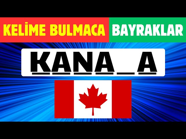 BAYRAĞI TAHMİN ET! 🚩🤔- Bayraklar ve Kelime Bulmaca Zor - Bayrak Bulmaca - Bayrak Bilmece [60 Bayrak]