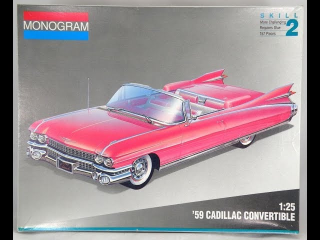 Unboxing The 1959 Cadillac Convertible Model Kit By Monogram