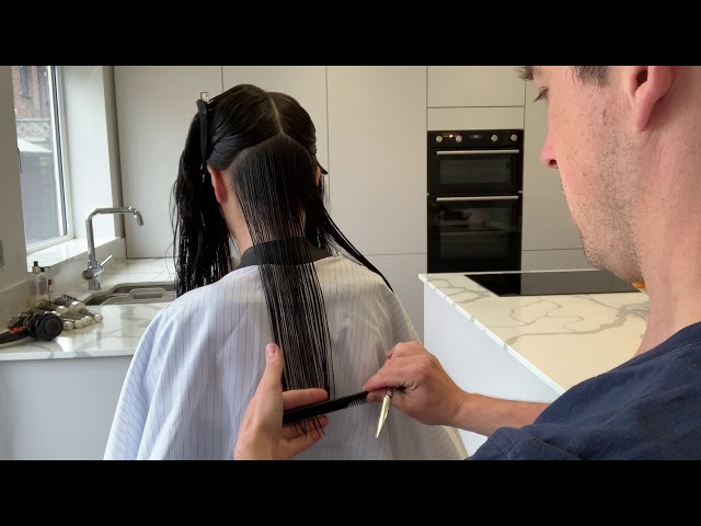 One Length Haircut Tutorial. Lockdown 2020