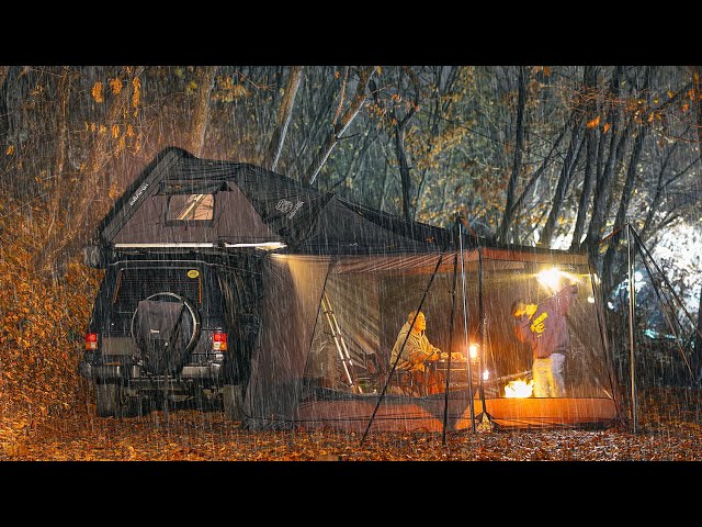 Heavy Rain Camping | Cozy night with the sound of rain in the Storm | Brand New iKamper