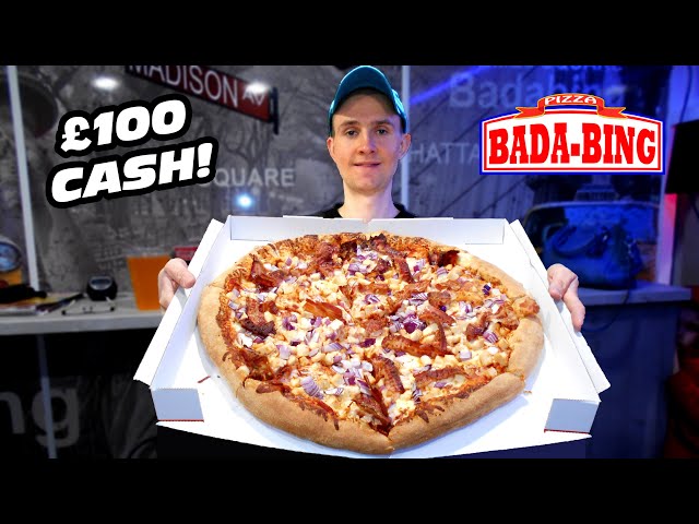 £100 UNDEFEATED "GODFATHER" PIZZA CHALLENGE | 18-INCH PIZZA WITH EXTRA THICK CRUST!!