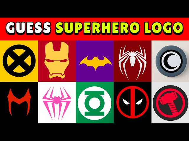 Guess ALL the Superheroes by Logo | Superhero Quiz