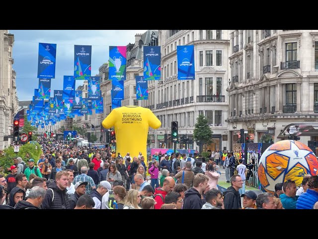 London 2024 UEFA Champions League Festival at Regent Street · 4K HDR