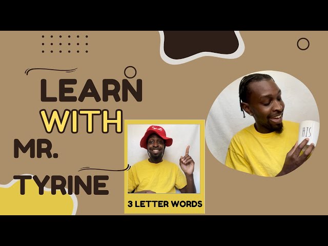 Learn with me - 3 letter sight words