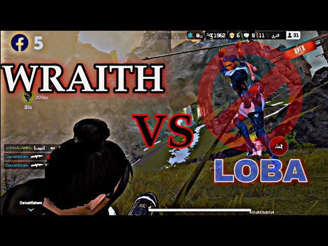 Apex legend mobile gameplay  Wraith vs. Luba the war of survival with who are you!!!!! apex legends