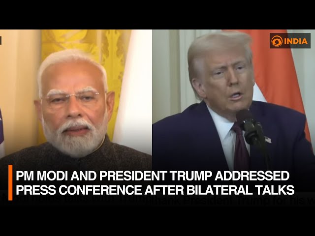 LIVE: PM Modi and President Trump addressed press conference after bilateral talks