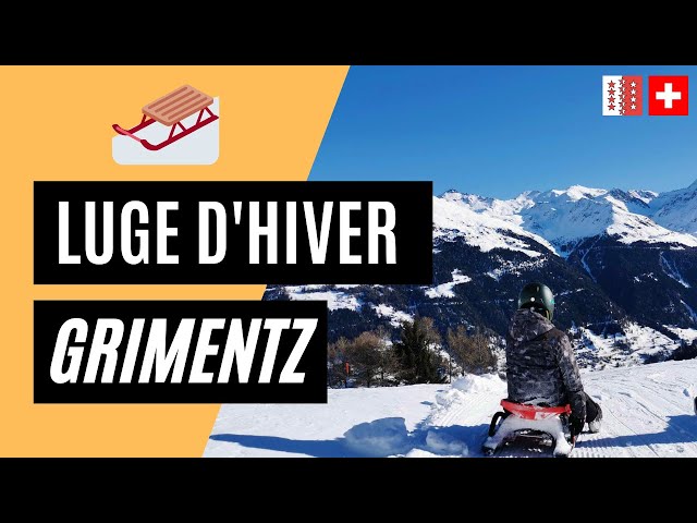 🇨🇭🛷 [GRIMENTZ WINTER SLEDDING TRACK] VAL D'ANNIVIERS VALAIS SWITZERLAND