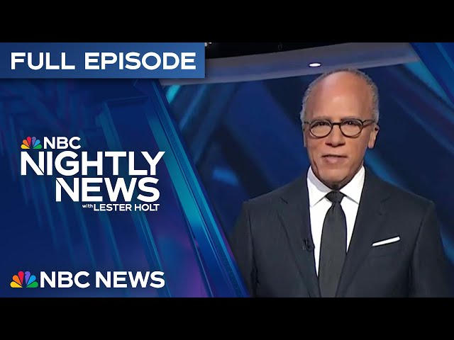 Nightly News Full Episode - Jan. 28