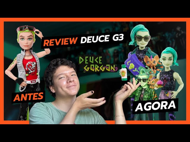 O NOVO DEUCE GORGON de Monster High G3! (Review) #monsterhigh  #deuce  #deucegorgon #monsterhighg3