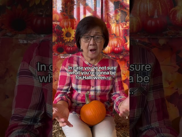 BEST HALLOWEEN PICK-UP LINE?!🔥💀 SHE DON’T MISS‼️🗣️🔊 Our Filipino Grandma | Granny Got Game #Shorts