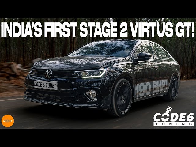 INDIA'S FIRST STAGE 2 VW VIRTUS GT 1.5: 190BHP & a brand new imported ECU from Europe! | Autoculture