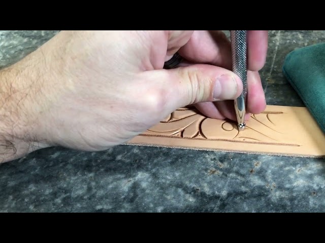 How to tool a western belt using only beginner tools