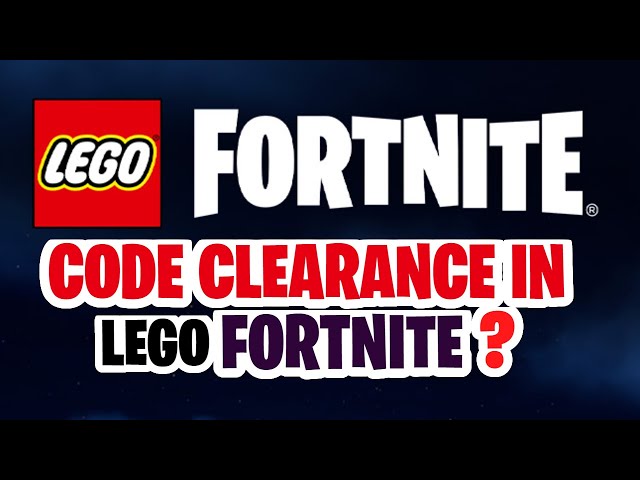 How to get CODE CLEARANCE in LEGO Fortnite | Code clearance in LEGO fortnite