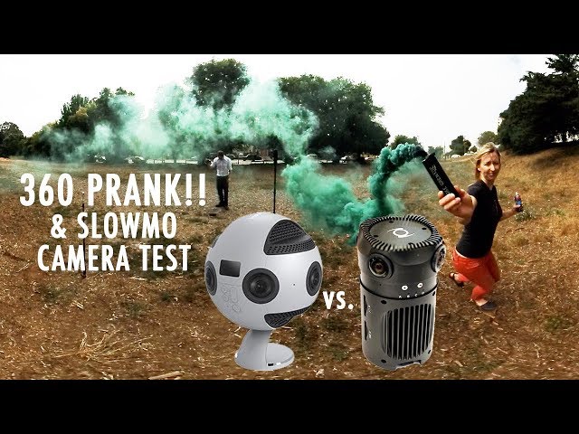 360° PRANK / SLOWMO CAMERA TEST (Insta360 Pro vs Z-Cam S1)