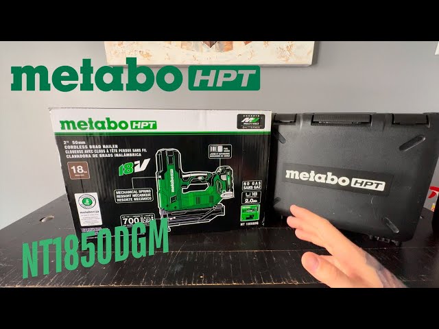 Metabo HPT NT1850DG Cordless 18G Brad Nailer Unboxing & Review | No Compressor Needed!