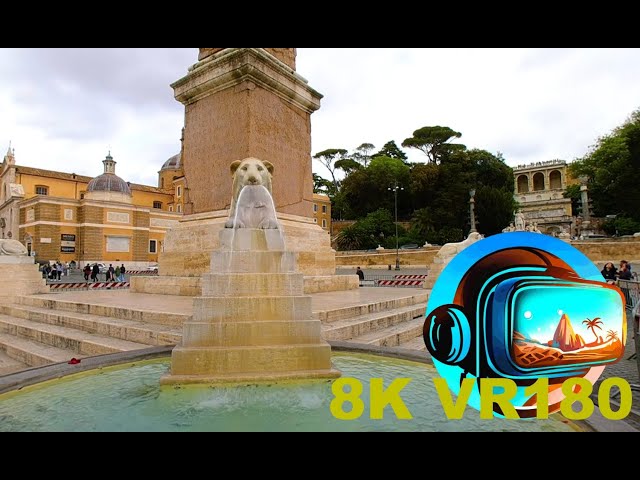 Piazza del Popolo ROME ITALY Dan Browns Robert Langdon fought the Illuminati 8K 4K VR180 3D Travel