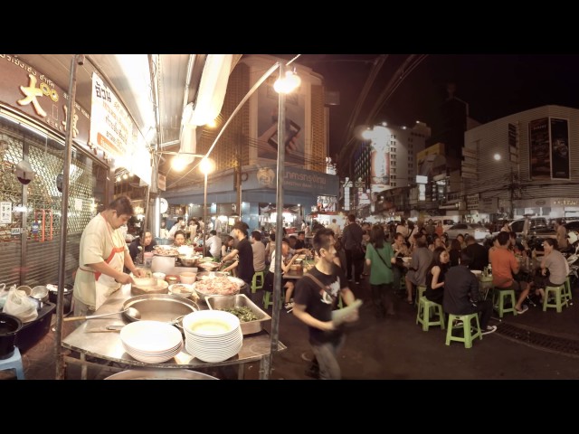 360 video: Restaurant in Bangkok's Chinatown, Bangkok, Thailand