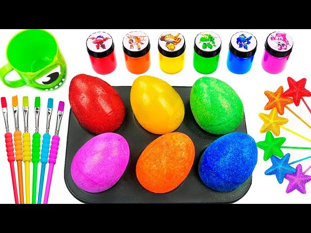 Satisfying Video Rainbow Mixing All Lollipop & Color EGGS From Rainbow Magic Chocolate Cutting ASMR