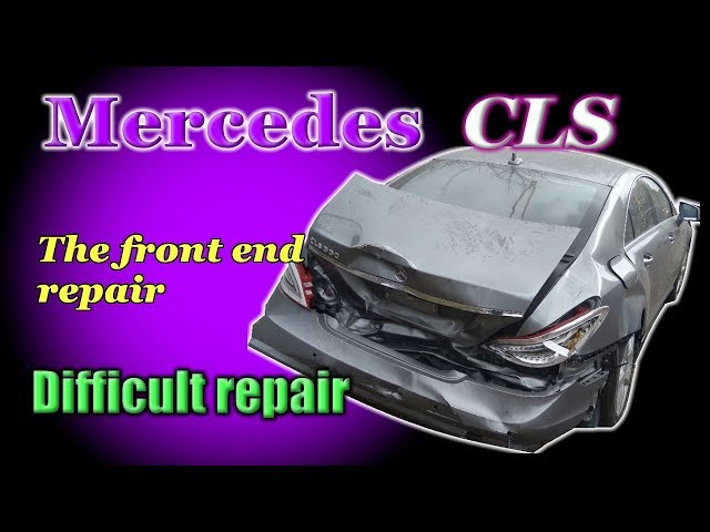 Mercedes CLS. The rear end repair. Ремонт задней части.