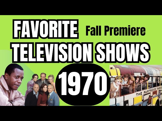 Classic TV Shows That Premiered in 1970 |  Television 1970s Nostalgia