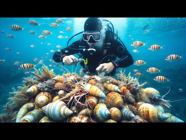 (Part10) Diving and Catching Every Deep Sea Animal!! - 수중 모험!! #adventure #다이빙기술 #어업