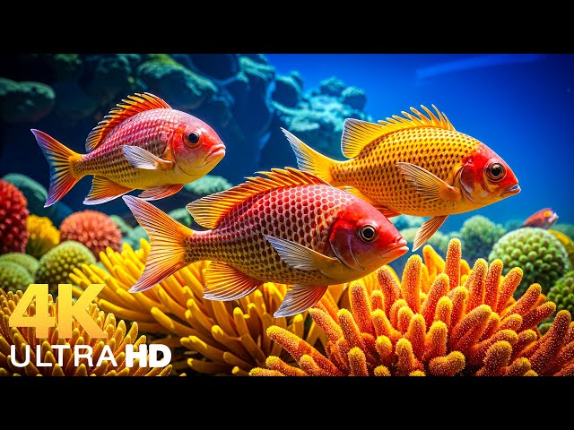 Underwarter World 🐠 Tropical Fish, Coral Reef, Jellyfish - Relaxing Sleep Meditation Music #3