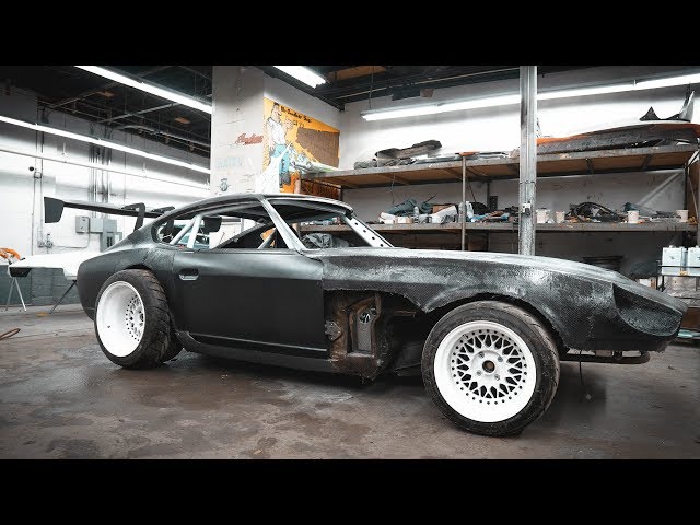 240z Mounting Carbon Fiber Panels l Part 2 (Ep #19)(4K)