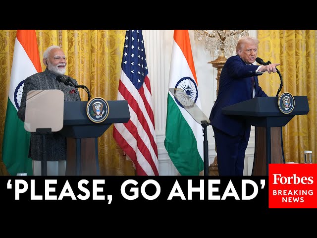 BREAKING NEWS: Trump, India's Modi Take Questions From Reporters At White House Press Briefing