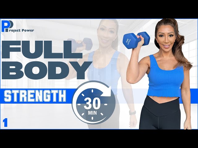 30 Min Full Body Dumbbell Strength Workout | Build Muscle & Burn Fat at Home