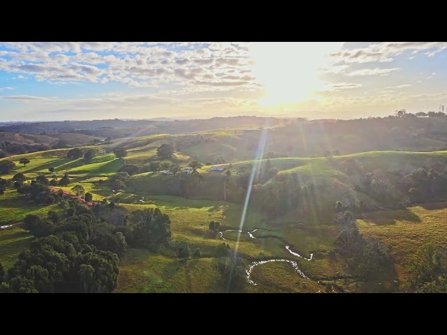 Byron Bay Hinterland - flying over Telopa - NSW Australia