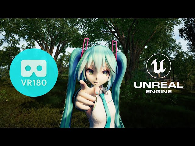 [MMD] [VR180] Hatsune Miku/初音ミク | YOASOBI 夜に駆ける/Racing Into The Night  Miku Ver