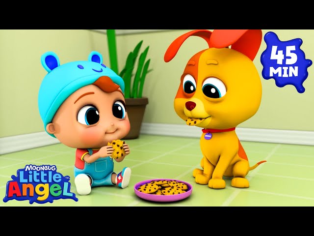 🍪 MUNCH 🍪 Kids Singalong | Little Angel | Songs and Cartoons | Best Videos for Babies