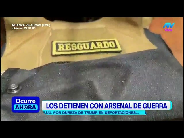 La Libertad: Detienen a 22 personas con arsenal de guerra