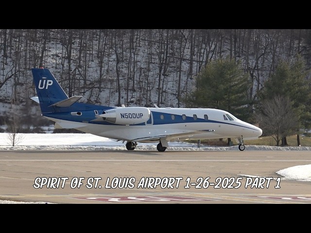 General Aviation and Biz Jets Take off and Land at Spirit of St. Louis Airport!