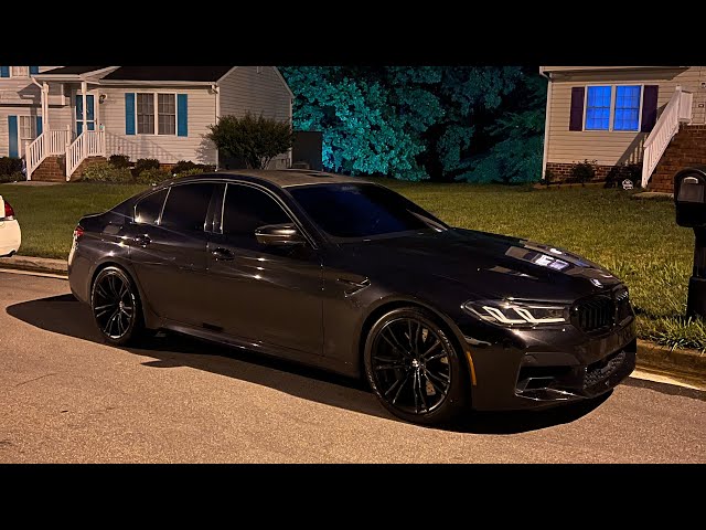 2021 BMW M5 Competition POV Night Drive ASMR