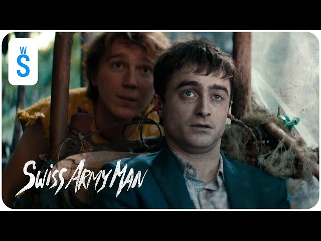 Swiss Army Man (2016) | Scene: A bus, a theater, and a cafe